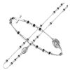 Zancan Bracciale Rosario Uomo In Argento Gioielli Zancan Spiritual| Sxb017-Sn