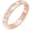 Amen Anello Diamond Rose Con Zirconi Bianchi Amen