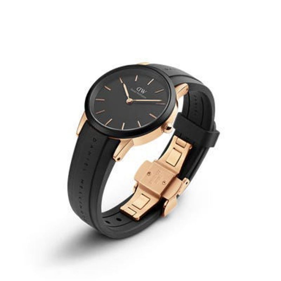 Daniel Wellington Orologio Daniel Wellington Iconic Motion 32 Rose Gold Black