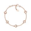 Amen Bracciale "Cuore Multiplo" In Argento Gioielli Amen Coccole