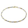 Zancan Bracciale Uomoin Oro Giallo E Bianco 18 Kt Zancan