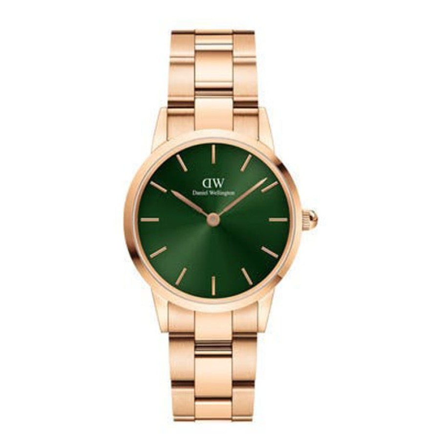 Daniel Wellington Orologio Daniel Wellington Iconic Link Emerald 28 Rose Gold Green