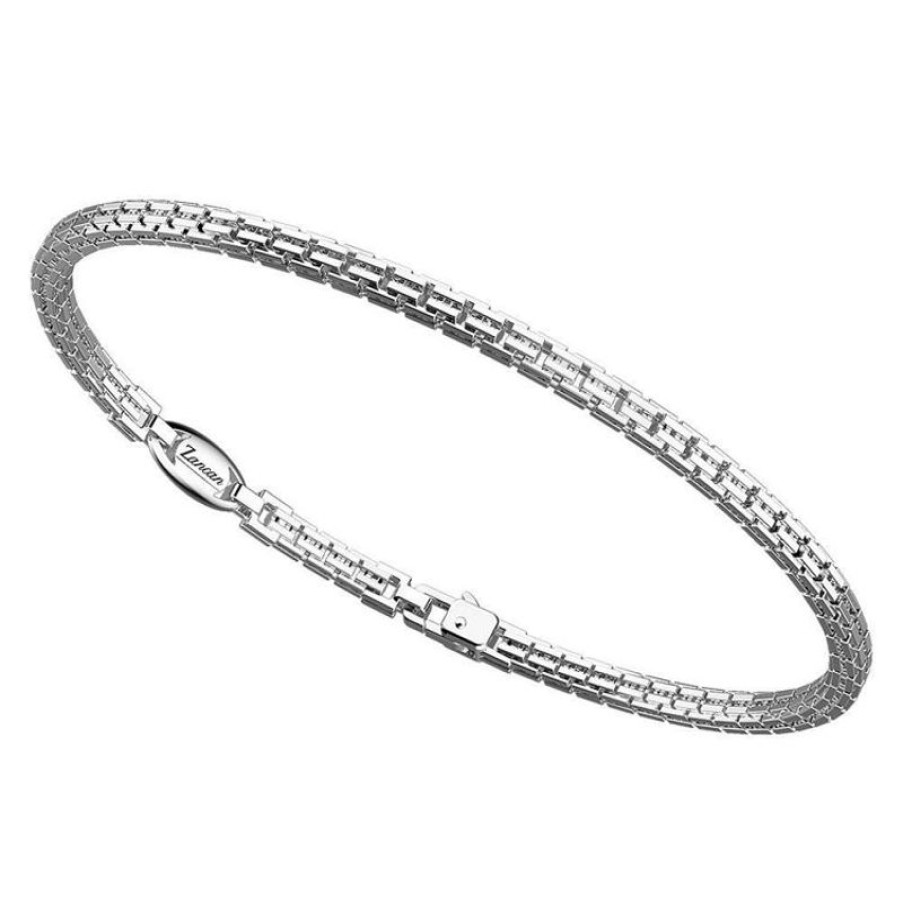 Zancan Bracciale Uomo In Argento Gioielli Zancan Insignia 925