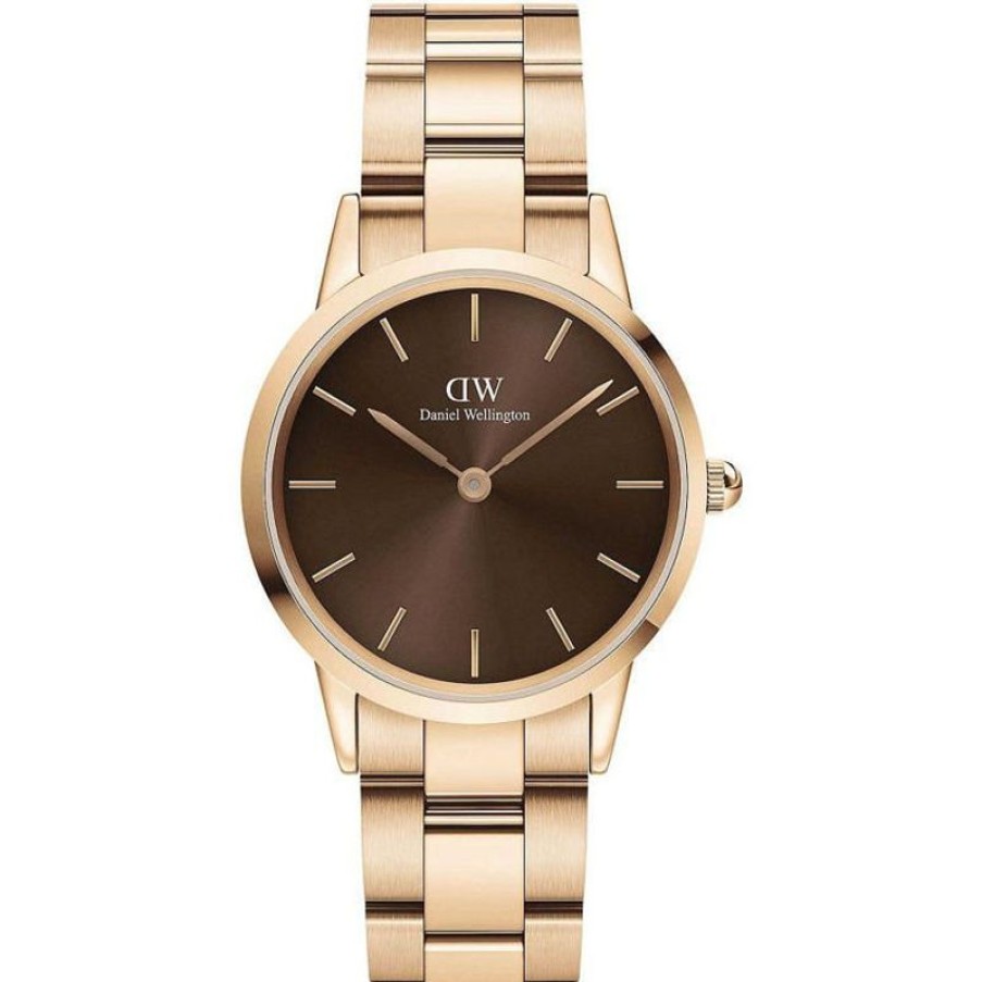 Daniel Wellington Orologio Daniel Wellington Iconic Link Amber 32 Rose Gold Brown