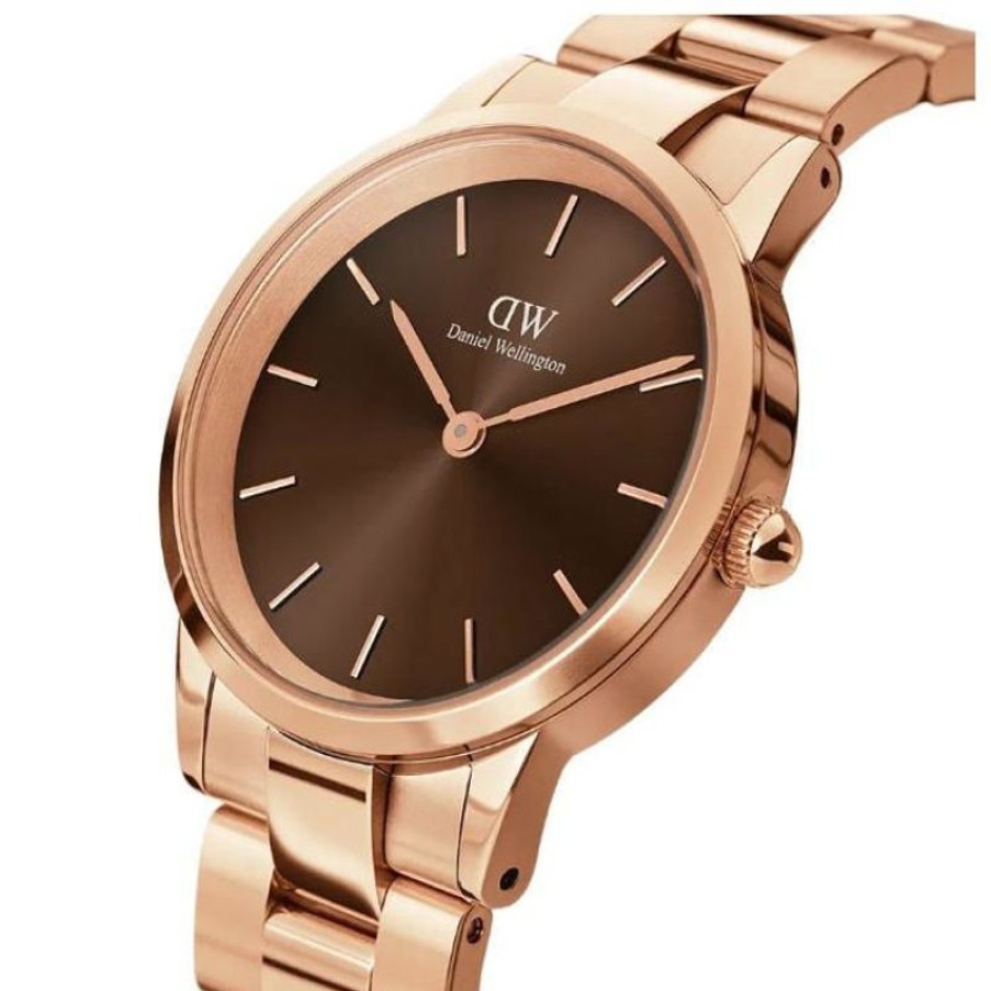 Daniel Wellington Orologio Daniel Wellington Iconic Link Amber 32 Rose Gold Brown