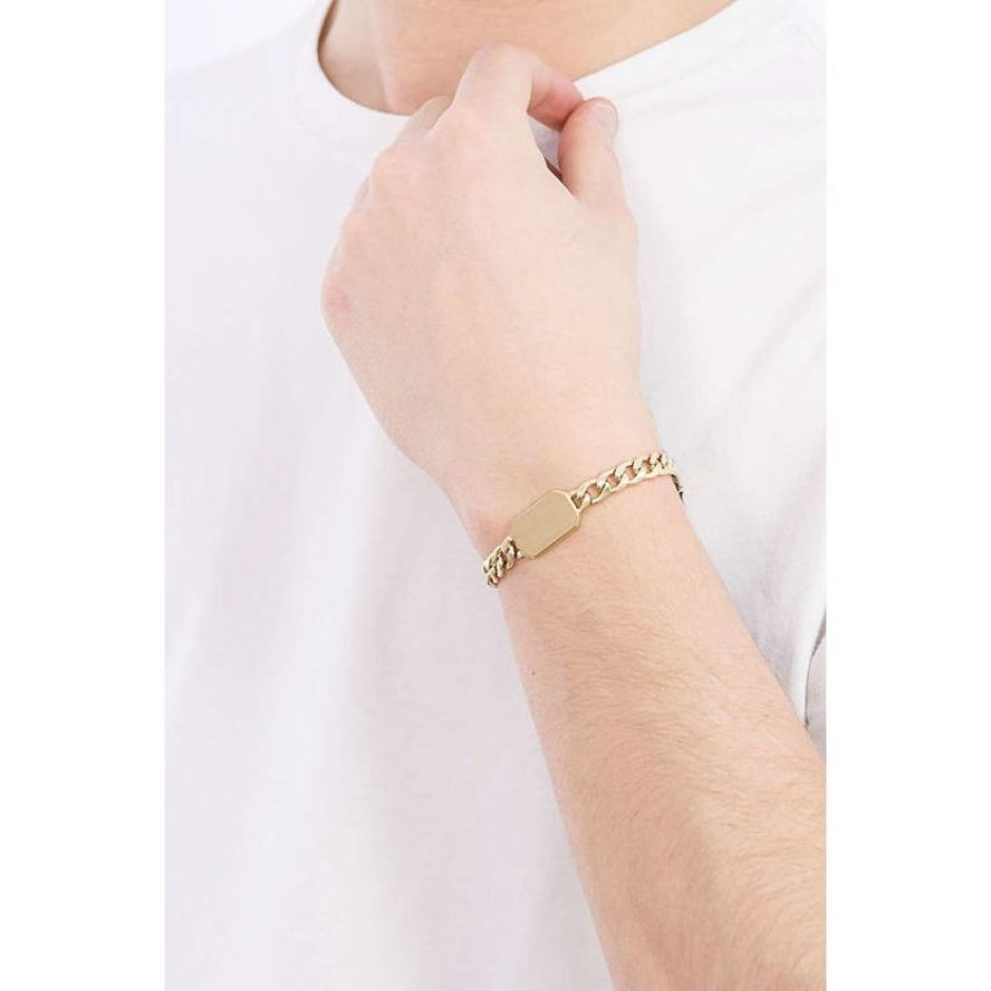 Brosway Bracciale Uomo Con Piastrina Gioielli Brosway Ink